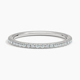 Ballad Three-Quarter Coverage Diamond Ring (1/4 ct. tw.) in white gold — top view