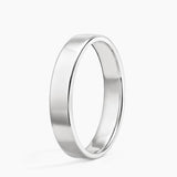 Mojave Slim Profile 4mm Wedding Ring in white gold