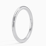 1.5mm Comfort Fit Wedding Ring in white gold — side view