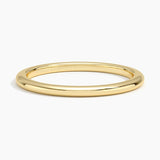 1.5mm Comfort Fit Wedding Ring in yellow gold — top view