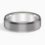 Endeavor 6.5mm Wedding Ring in white gold — top view