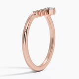 Lunette Diamond Ring (1/10 ct. tw.) in rose gold