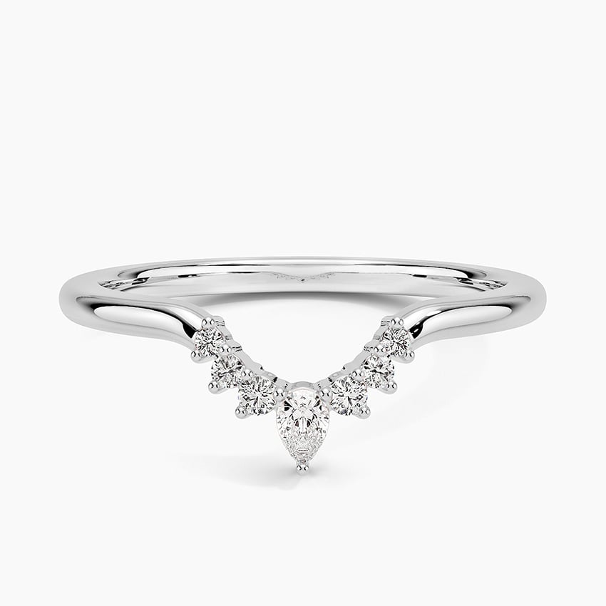 Lunette Diamond Ring (1/10 ct. tw.) in white gold