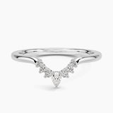 Lunette Diamond Ring (1/10 ct. tw.) in white gold