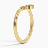 Lunette Diamond Ring (1/10 ct. tw.) in yellow gold