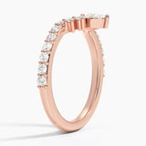 Grand Lunette Lab Diamond Ring (1/2 ct. tw.) in rose gold — side view