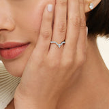 Grand Lunette Lab Diamond Ring (1/2 ct. tw.) in white gold