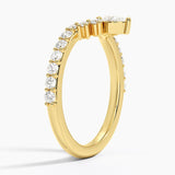 Grand Lunette Lab Diamond Ring (1/2 ct. tw.) in yellow gold — side view