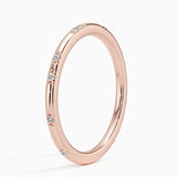 Astra Diamond Ring in rose gold — side view