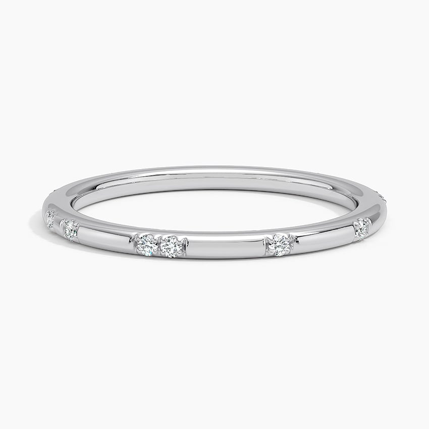Astra Diamond Ring in white gold — top view