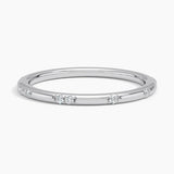 Astra Diamond Ring in white gold — top view