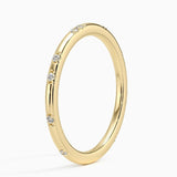 Astra Diamond Ring in yellow gold — side view