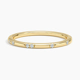 Astra Diamond Ring in yellow gold — top view