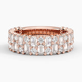 Esther Lab Diamond Ring in rose gold — top view