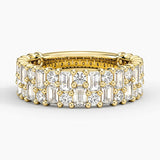 Esther Lab Diamond Ring in yellow gold — top view