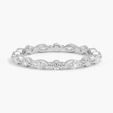 Versailles Eternity Diamond Ring (3/4 ct. tw.) in white gold — top view