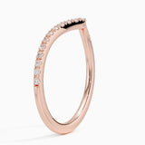 Flair Diamond Ring (1/6 ct. tw.) in rose gold — side view