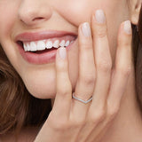 Flair Diamond Ring (1/6 ct. tw.) in white gold