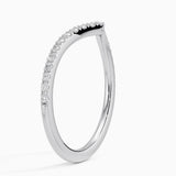 Flair Diamond Ring (1/6 ct. tw.) in white gold — side view