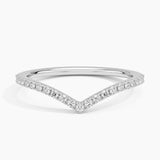 Flair Diamond Ring (1/6 ct. tw.) in white gold — top view