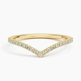 Flair Diamond Ring (1/6 ct. tw.) in yellow gold — top view