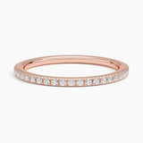 Ballad Eternity Diamond Ring (1/3 ct. tw.) in rose gold — top view
