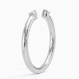 Wren Diamond Open Ring in white gold — side view