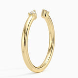 Wren Diamond Open Ring in yellow gold — side view