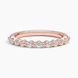 Marseille Half Coverage Diamond Ring (1/3 ct. tw.) in rose gold — top view