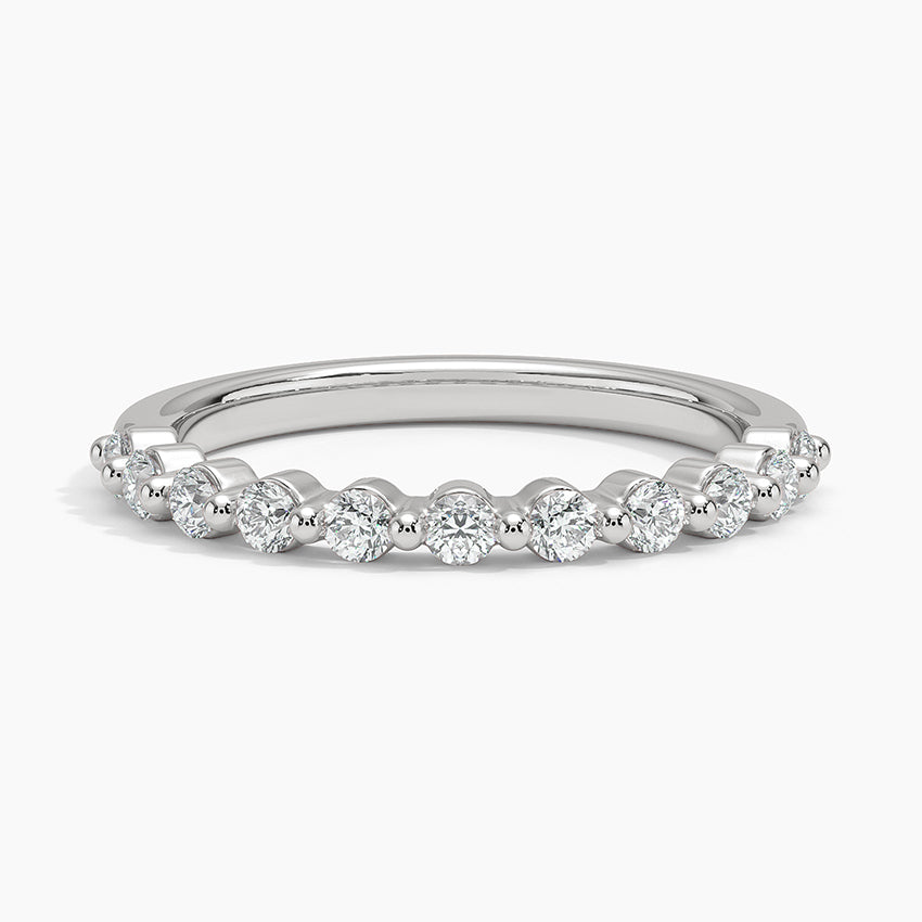 Marseille Half Coverage Diamond Ring (1/3 ct. tw.) in white gold — top view