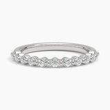 Marseille Half Coverage Diamond Ring (1/3 ct. tw.) in white gold — top view