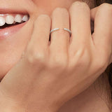 Sia Half Coverage Diamond Ring (1/8 ct. tw.) in white gold