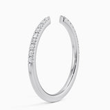 Sia Half Coverage Diamond Ring (1/8 ct. tw.) in white gold — side view