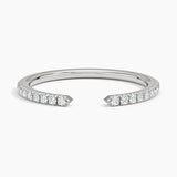 Sia Half Coverage Diamond Ring (1/8 ct. tw.) in white gold — top view