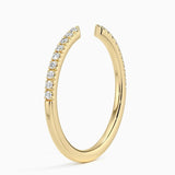 Sia Half Coverage Diamond Ring (1/8 ct. tw.) in yellow gold — side view