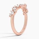 Olivetta Contoured Lab Diamond Ring (1/2 ct. tw.) in rose gold — side view