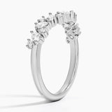 Olivetta Contoured Lab Diamond Ring (1/2 ct. tw.) in white gold — side view