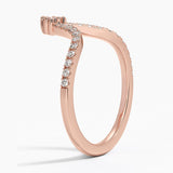Nouveau Diamond Ring in rose gold