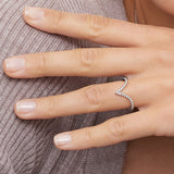 Nouveau Diamond Ring in white gold