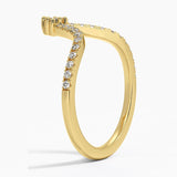 Nouveau Diamond Ring in yellow gold