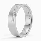 Austin Diamond 5.5mm Wedding Ring (1/5 ct. tw.) in white gold — side view