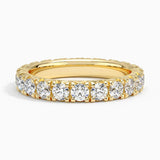 Ellora Eternity Lab Diamond Ring (1 3/4 ct. tw.) in yellow gold — top view