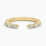 Luxe Versailles Diamond Open Ring (1/2 ct. tw.) in yellow gold — top view