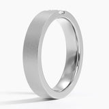 Luxe Apollo Diamond 4.5mm Wedding Ring in white gold — side view