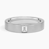 Luxe Apollo Diamond 4.5mm Wedding Ring in white gold — top view