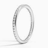 Tabitha Channel Set Eternity Lab Diamond Ring (1/3 ct. tw.) in white gold — side view