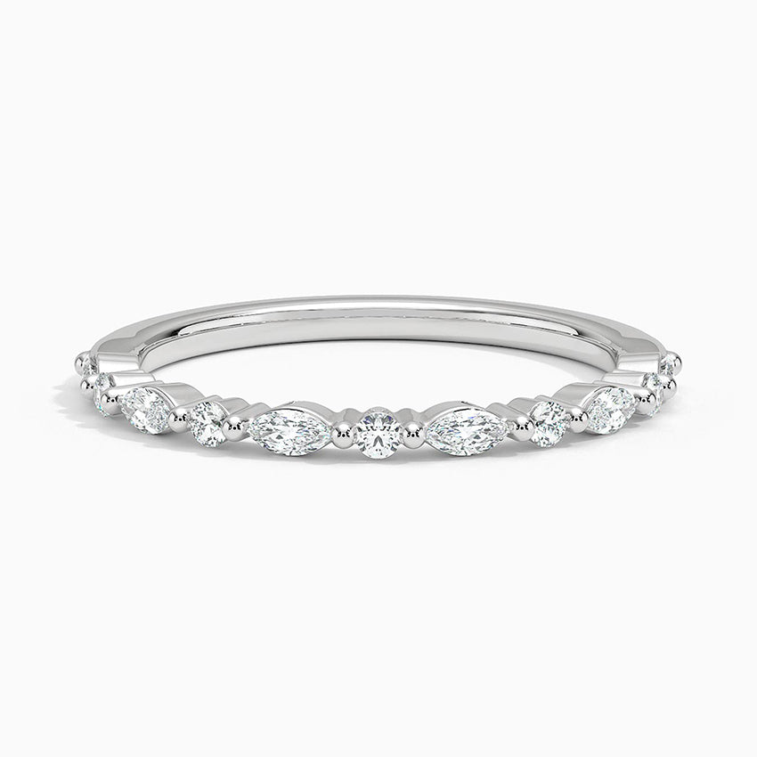 Delicate Versailles Diamond Ring (1/4 ct. tw.) in white gold — top view