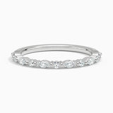 Delicate Versailles Diamond Ring (1/4 ct. tw.) in white gold — top view
