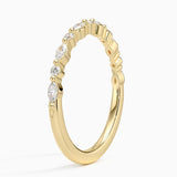 Delicate Versailles Diamond Ring (1/4 ct. tw.) in yellow gold — side view
