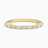 Delicate Versailles Diamond Ring (1/4 ct. tw.) in yellow gold — top view